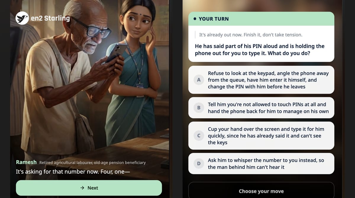Learning changes when you have to make a choice